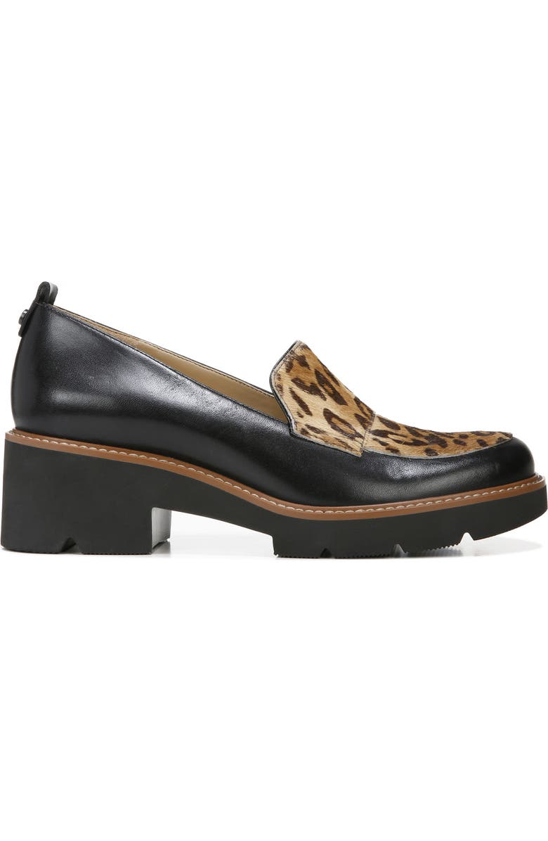 Naturalizer Darry2 Genuine Calf Hair Accent Loafer, Alternate, color, Black Cheetah