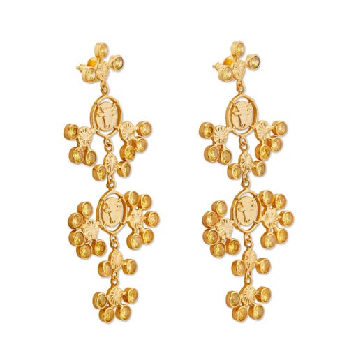 Dhwani Bhansal Inka Maxi Chandeliers In Gold Plated