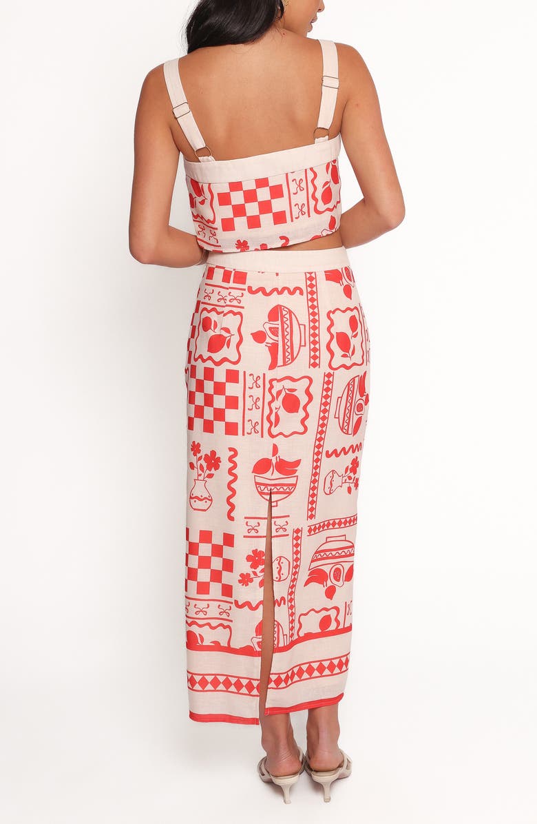 Petal & Pup Albanie Crop Tank & Skirt Set, Alternate, color, Red Print