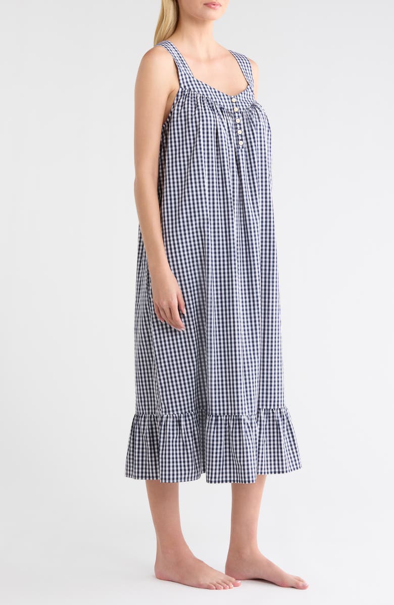 Nordstrom Cotton Shirting Nightgown, Alternate, color,