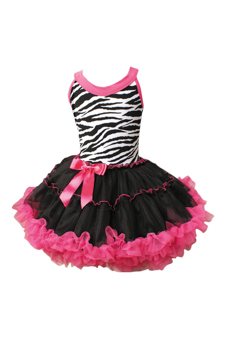 Kids' Zebra Pettidress, Main, color, HP/ BLACK