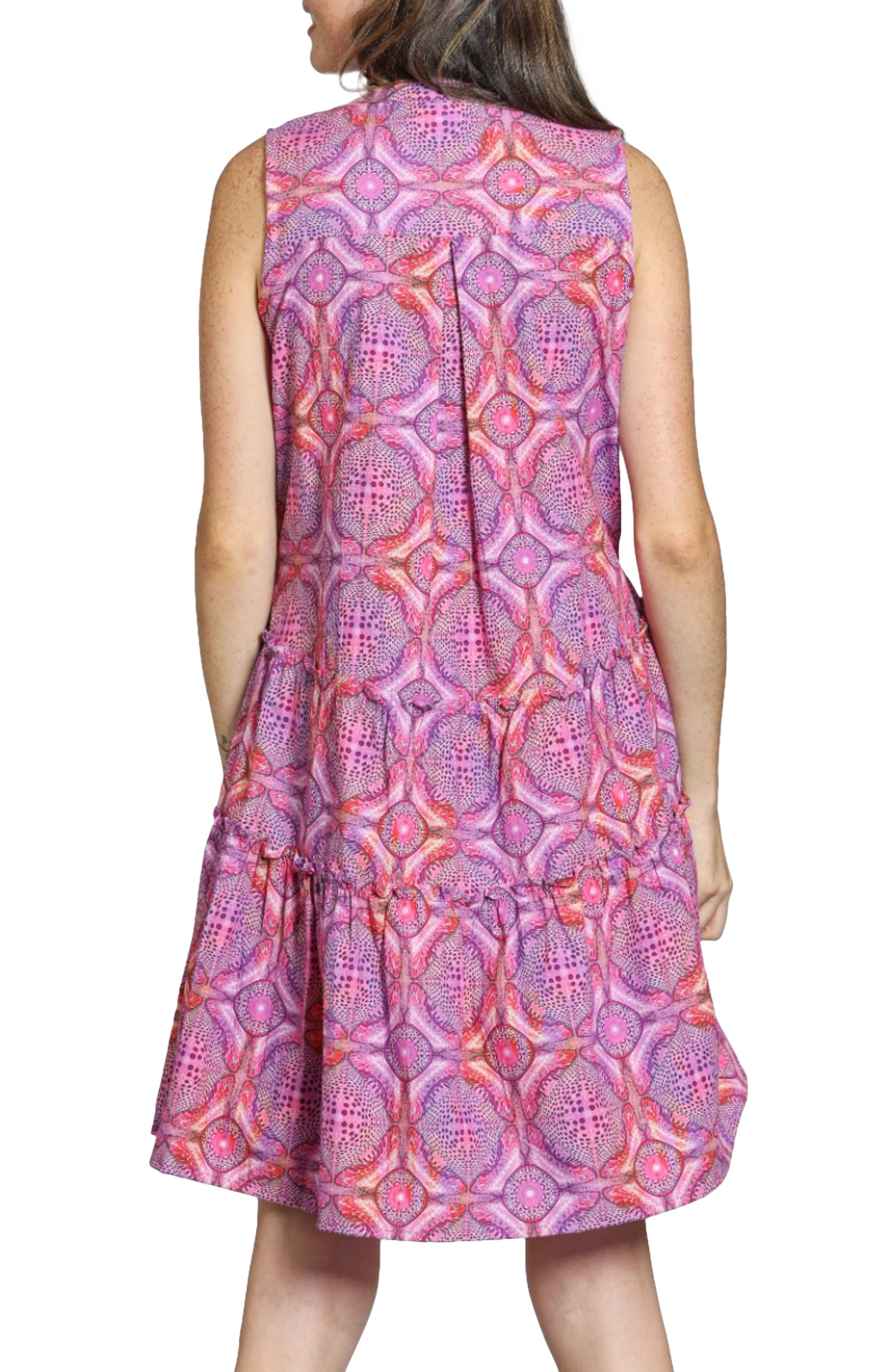 Pintuck Sleeveless Cotton Dress - image 2