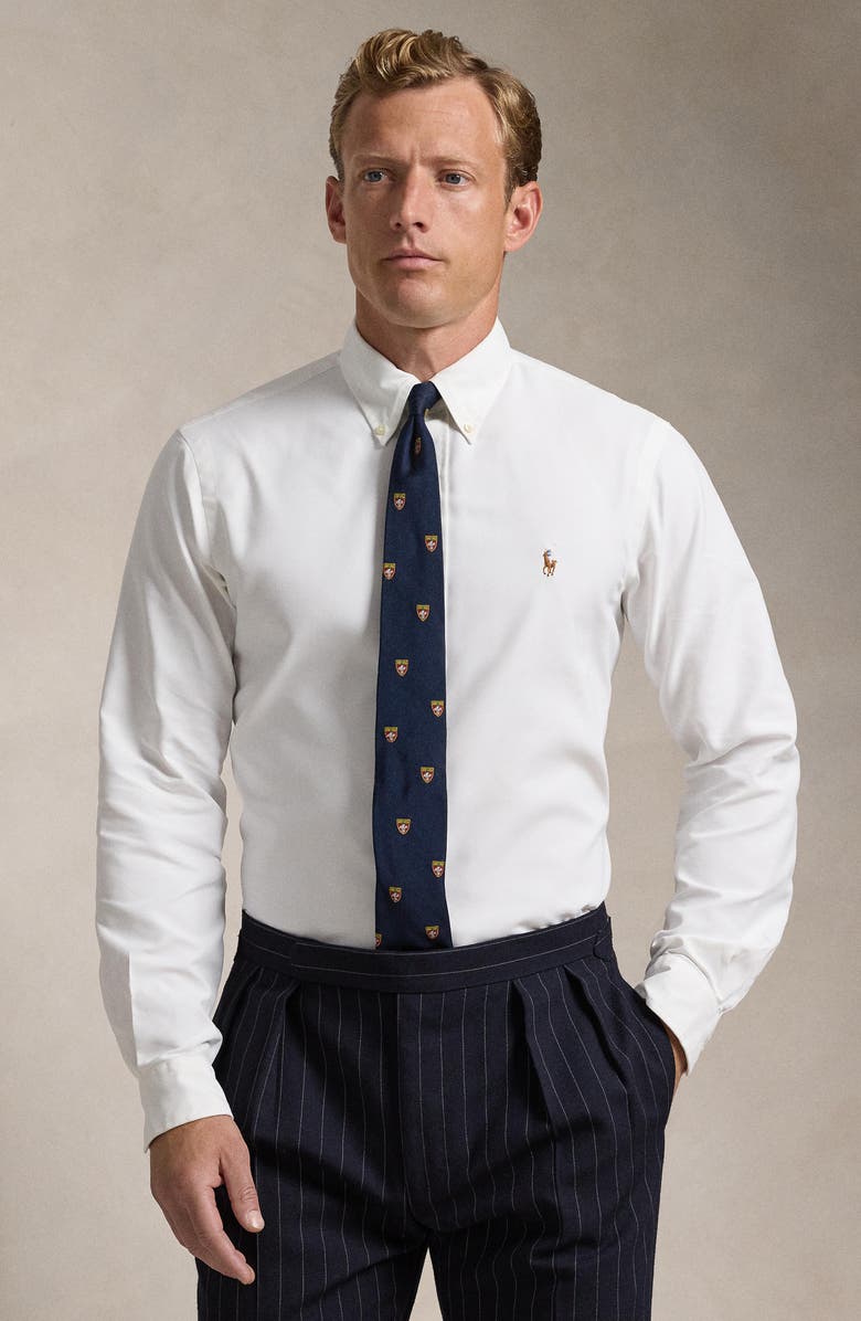 Polo Ralph Lauren Classic Fit Performance Oxford Button-Down Shirt, Alternate, color, White