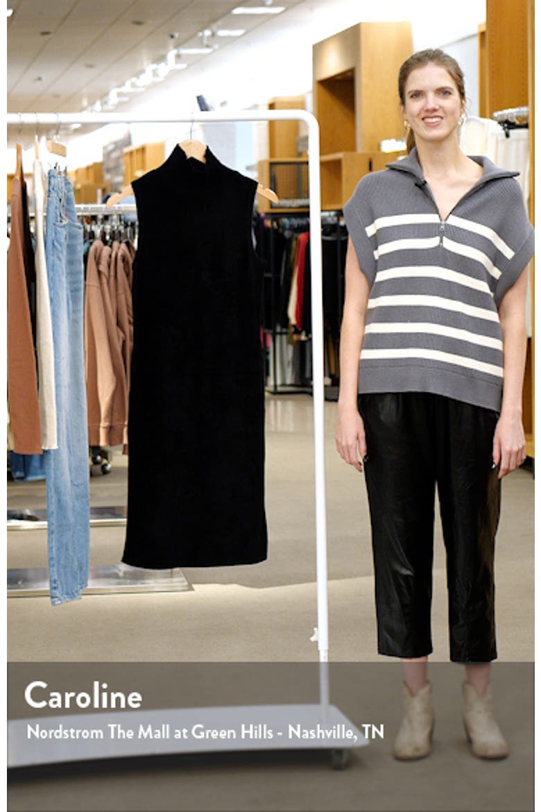 Off the Shoulder Long Sleeve Stretch Velvet Dress video