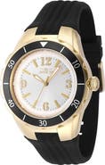 INVICTA Angel Silicone Strap Quartz Watch, 38mm