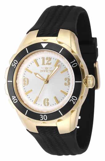 Angel Silicone Strap Quartz Watch, 38mm