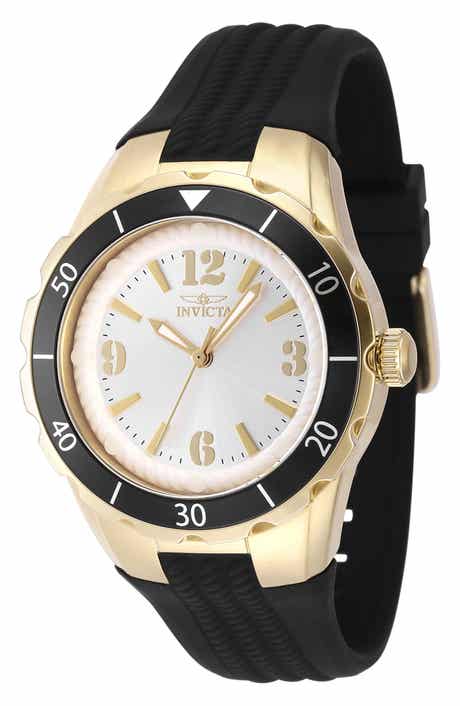 Angel Silicone Strap Quartz Watch, 38mm