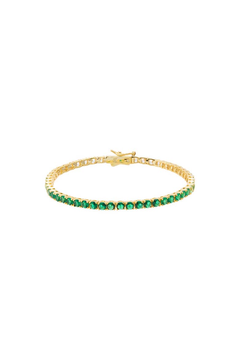 Green Ombre CZ Tennis Bracelet, Main, color, Emerald Green
