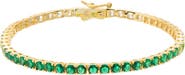 BY ADINA EDEN Green Ombre CZ Tennis Bracelet
