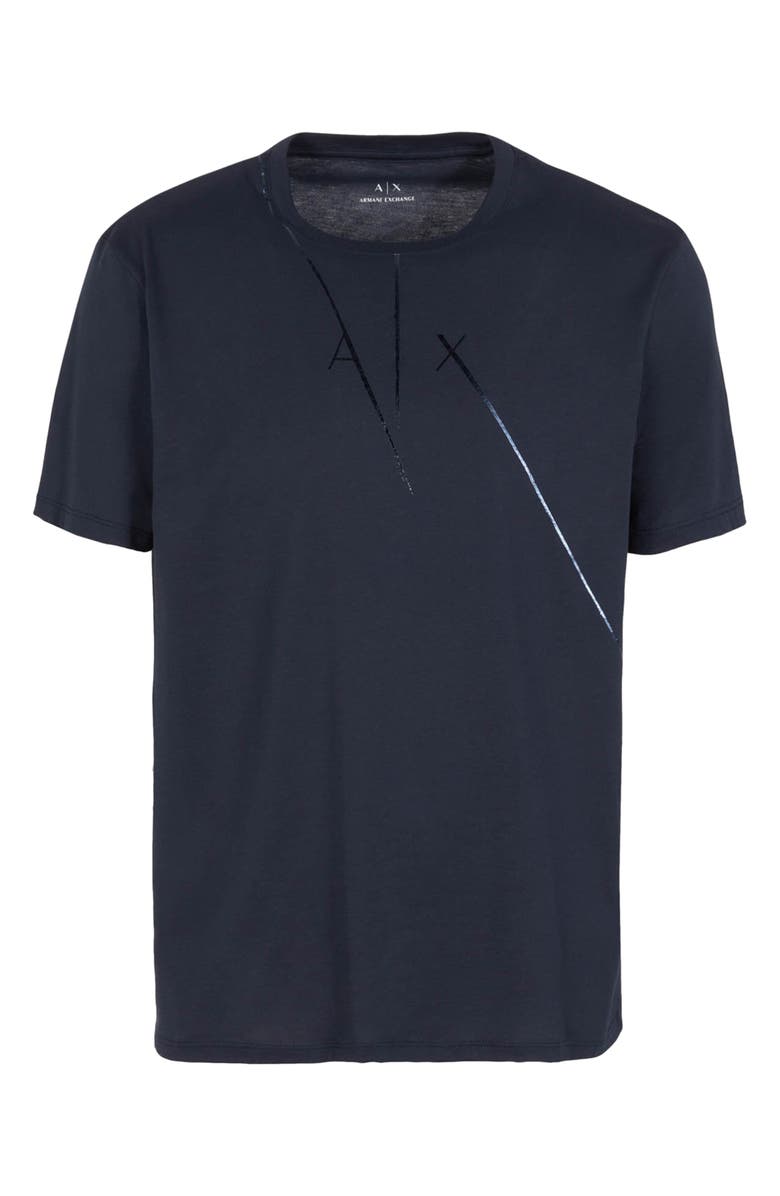 Armani Exchange Shine Logo Pima Cotton Graphic T-Shirt, Alternate, color,