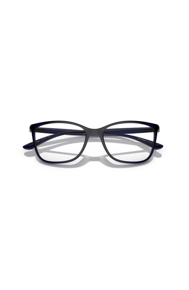 Dolce&Gabbana 54mm Rectangle optical glasses, Alternate, color, Blue