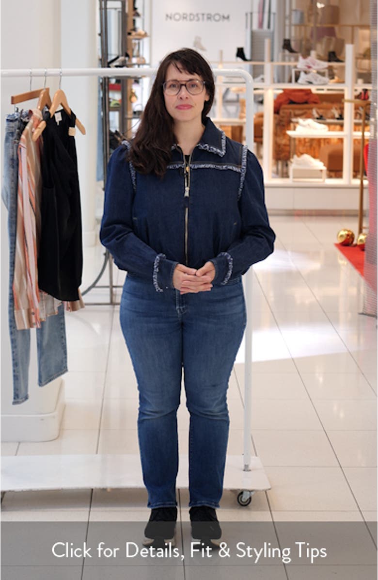 Indria Fringe Denim Jacket, sales video thumbnail