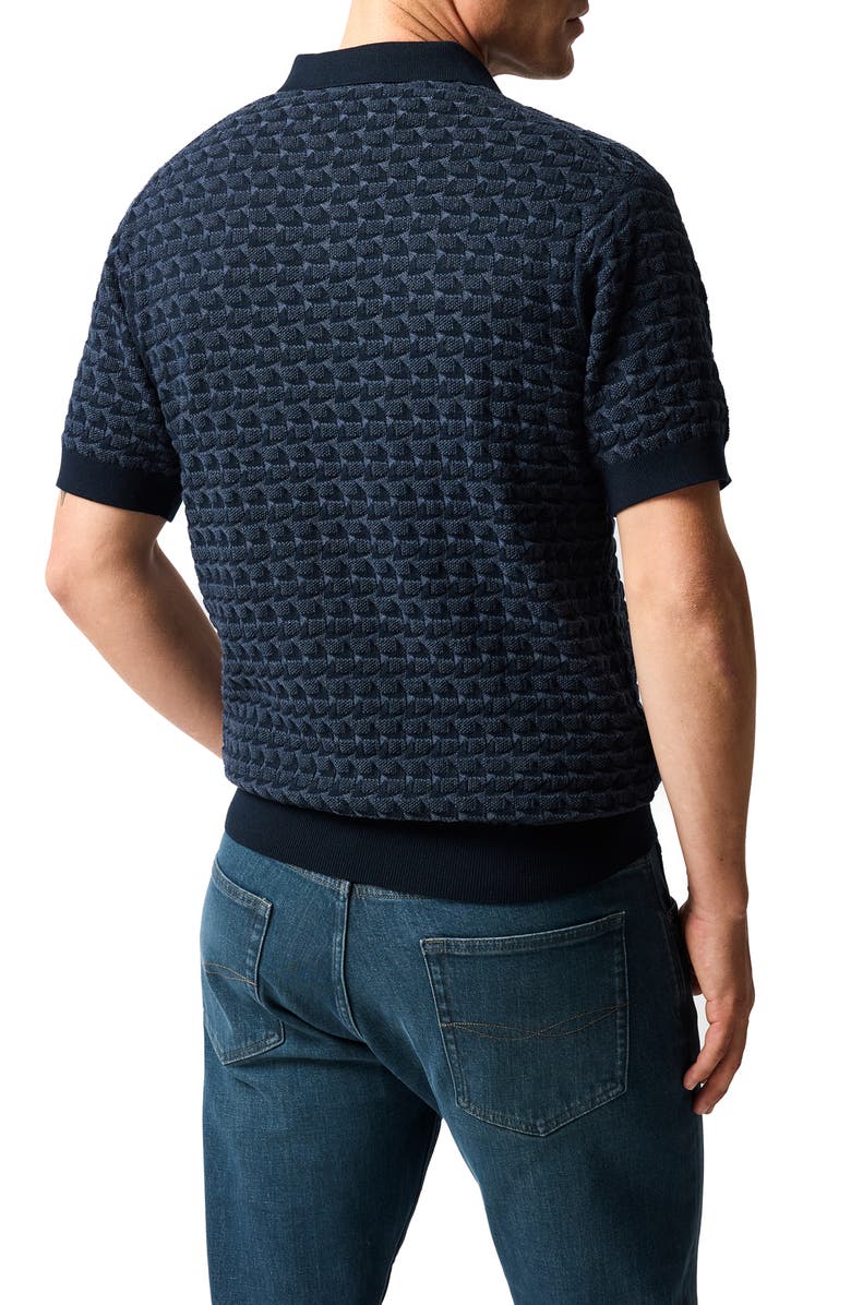 Rodd & Gunn Halken Johnny Collar Polo, Alternate, color, Midnight