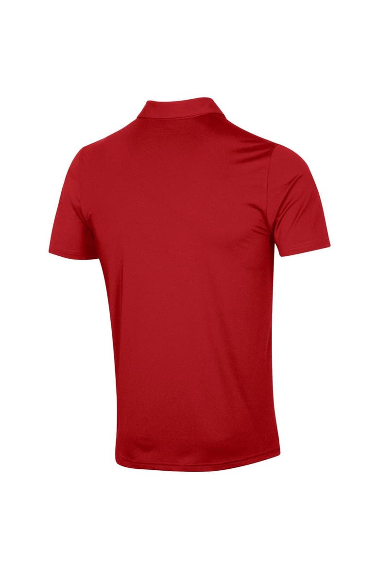 Men's Under Armour White/Red Wisconsin Badgers HeatGear Game Day Polo, Alternate, color, White