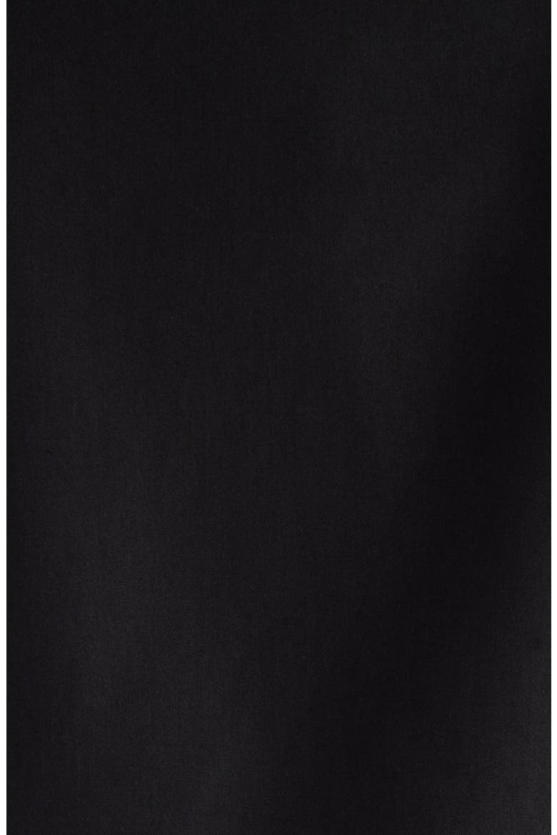 Crop Cotton & Silk Jacket, Alternate, color, NOIR/ NOIR