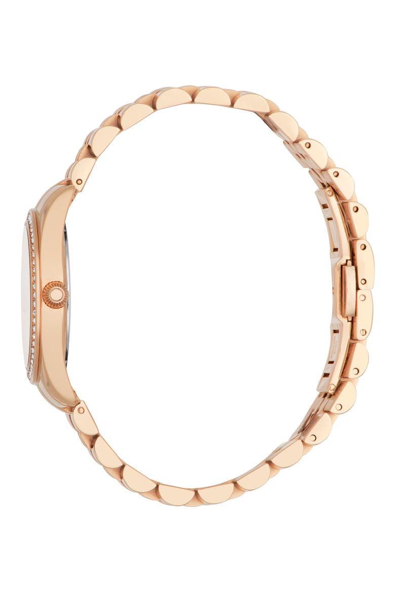 Crystal Bracelet Watch, 31mm, Alternate, color, ROSE GOLD