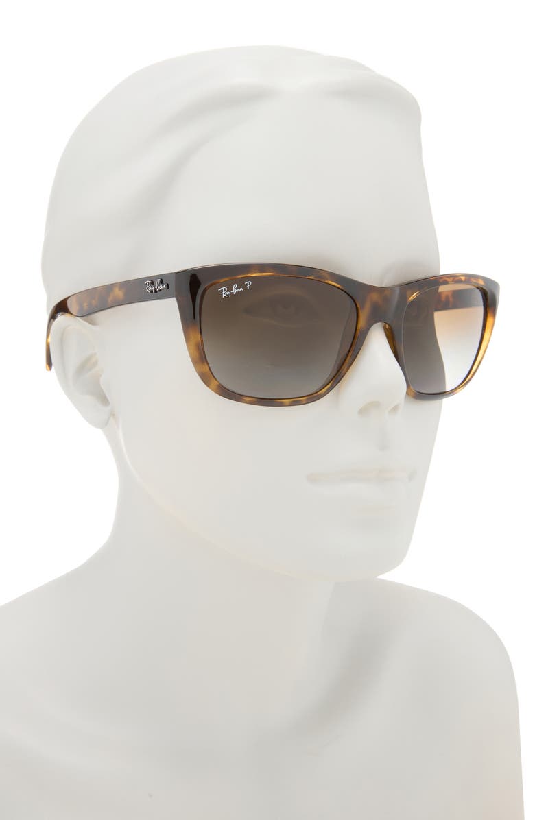 Ray-Ban 57mm Square Sunglasses, Alternate, color, Havana