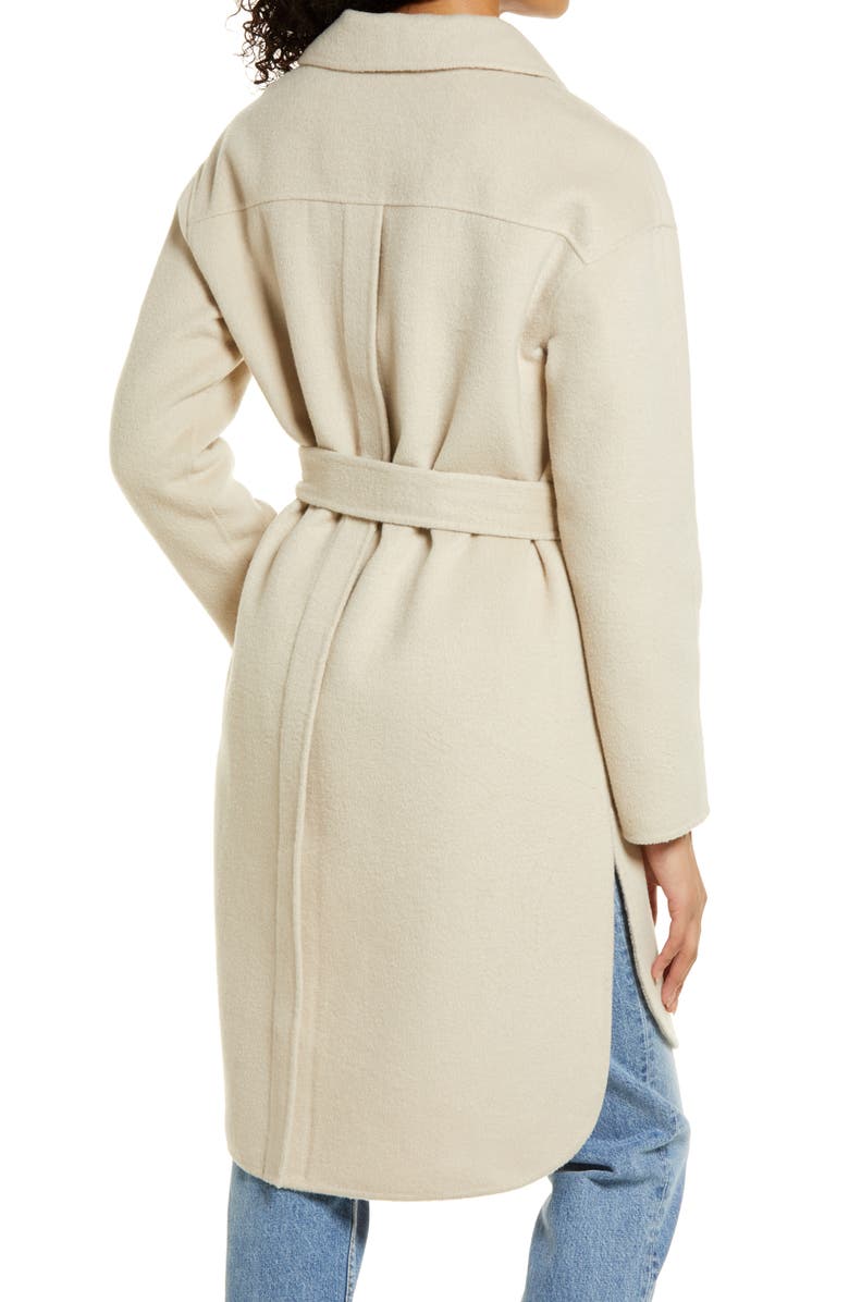 Sam Edelman Belted Wool Blend Coat, Alternate, color,