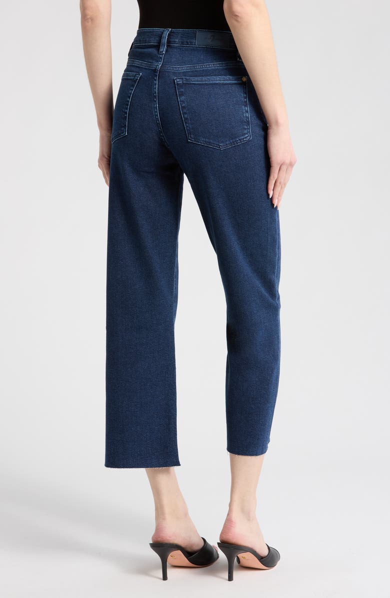 7 For All Mankind Alexa High Waist Crop Straight Leg Jeans, Alternate, color, Paradise Cove
