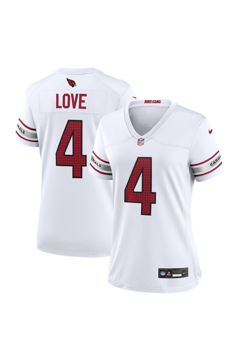 Women's Nike Jeremiyah Love White Arizona Cardinals Game Jersey, Main, color, White