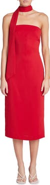 Endless Rose Choker Tie Sleeveless Midi Dress