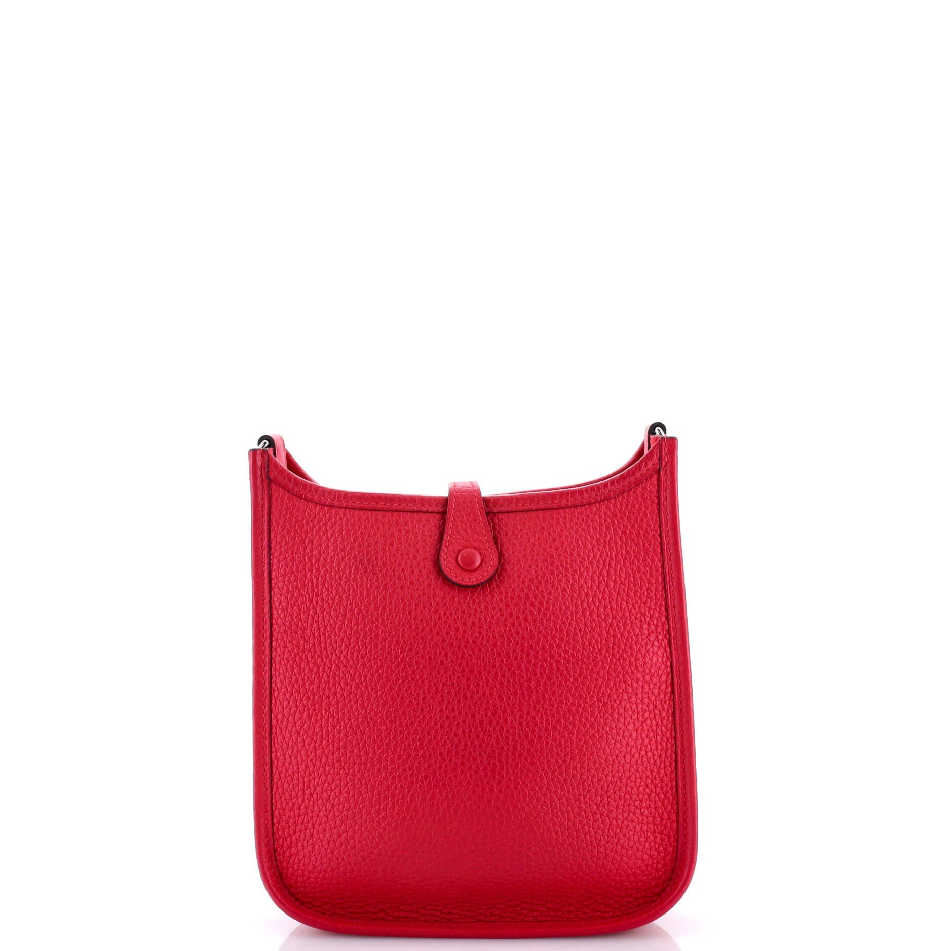 Pre-Owned Hermes Evelyne Bag Gen III Clemence TPM, Alternate, color, Framboise