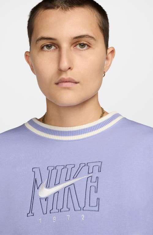 Nike Sportswear Phoenix Embroidered Oversize Long Fleece Sweatshirt