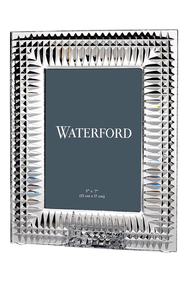 Lismore Diamond Lead Crystal 5 x 7-Inch Picture Frame, Alternate, color, CLEAR