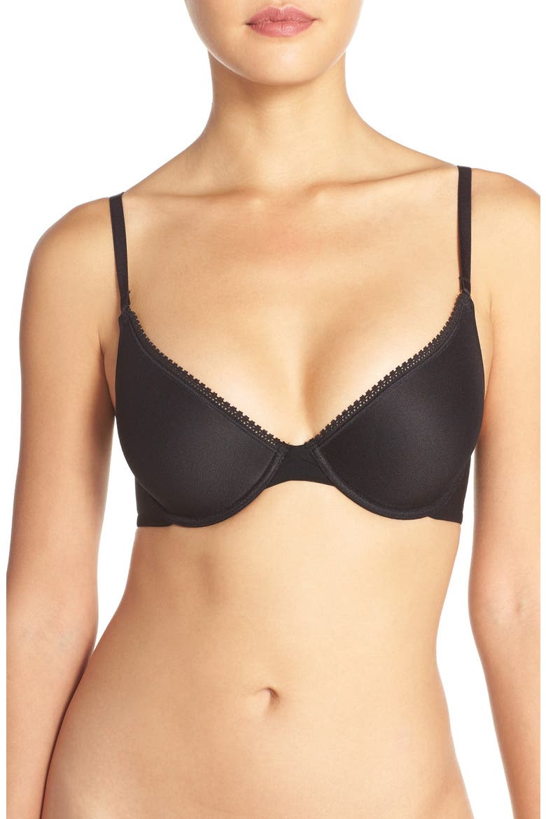 Underwire Convertible T-Shirt Bra, Main, color, BLACK