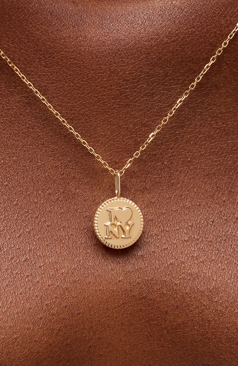 Ana Luisa Solid Yellow Gold - NYC Charm Necklace, Alternate, color, Gold