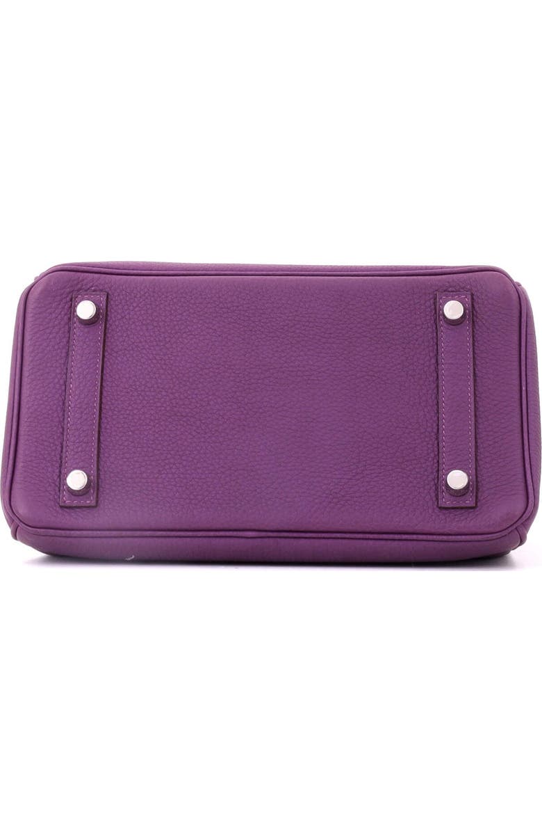 Pre-Owned Hermes Birkin Handbag Purple Togo with Palladium Hardware 25, Alternate, color, Anemone