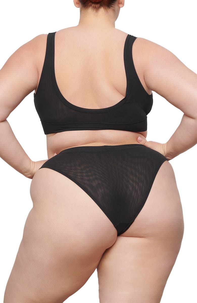 SKIMS Summer Mesh Scoop Bralette, Alternate, color,