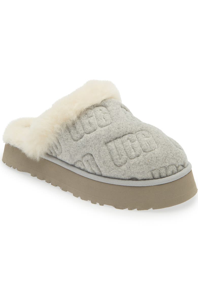 UGG<sup>®</sup> Disquette Felted Shearling Lined Slipper, Main, color,