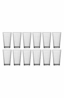 Fortessa Ornamento Grata Set of 12 Mixing Glasses