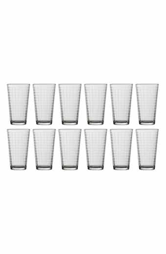 Fortessa Ornamento Grata Set of 12 Mixing Glasses