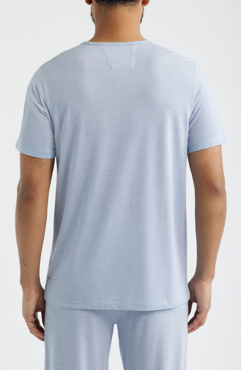 Daniel Buchler Feeder Stripe Sleep T-Shirt, Alternate, color, Blue Stripe