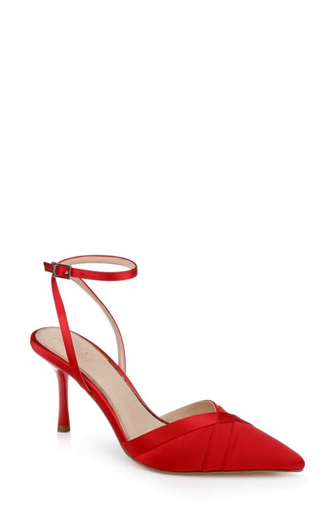 Parklyn Ankle Strap Pointed Toe Pump (Women)