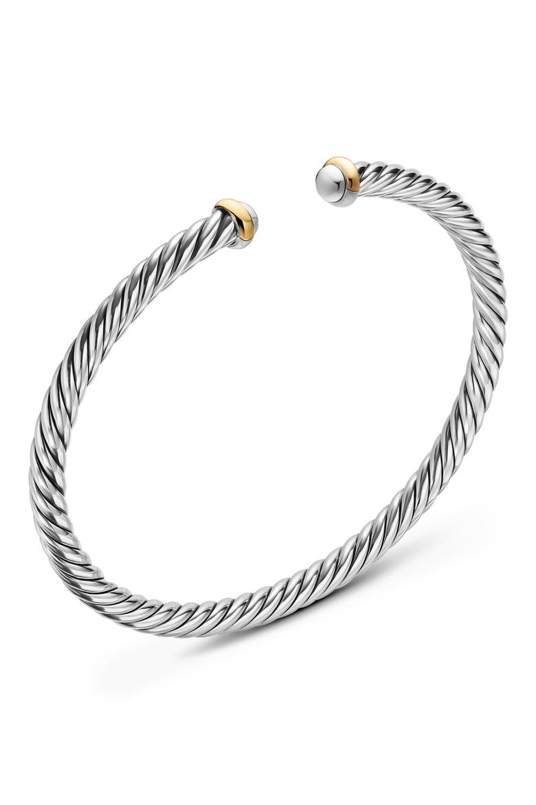 Cablespira® Cable Flex Bracelet, 4mm, Alternate, color, SILVER