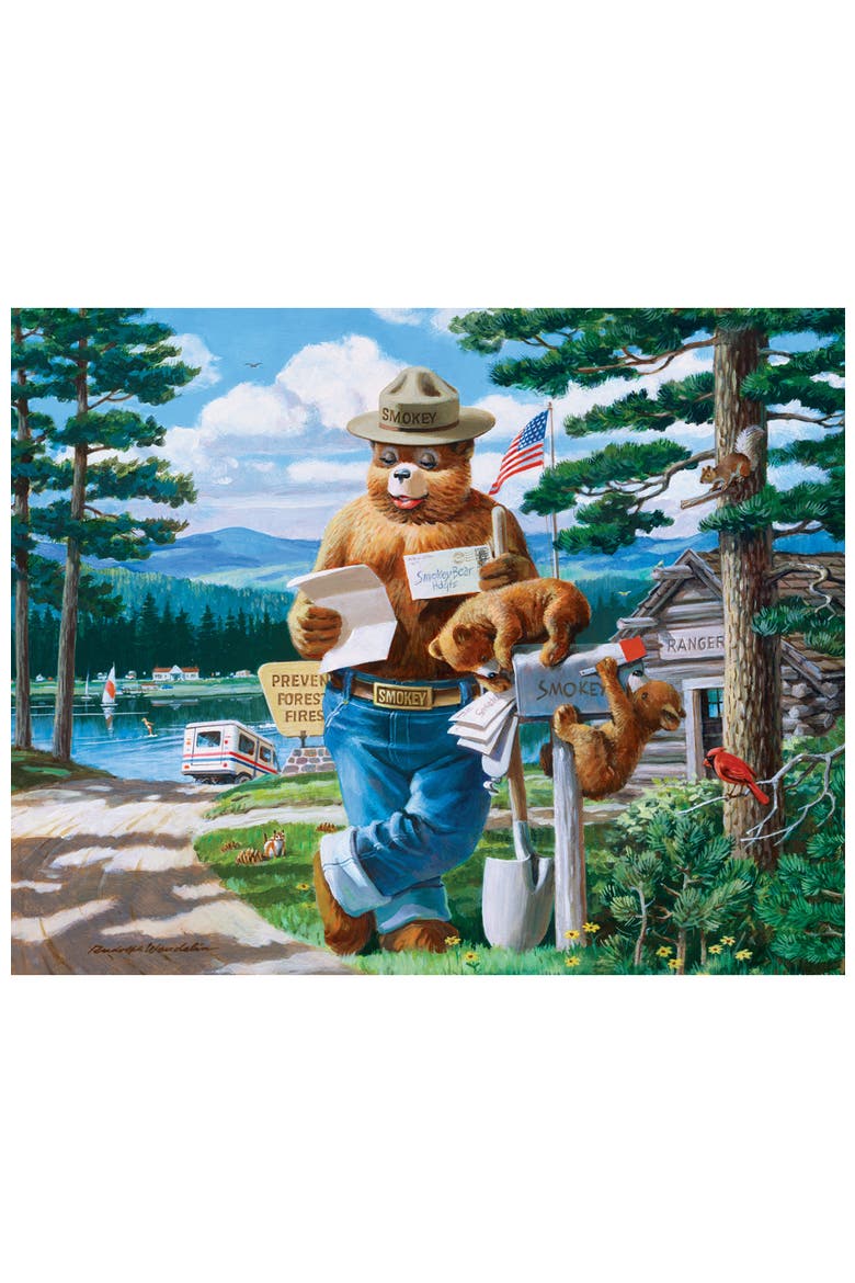 Smokey Bear 100pc Puzzles 4-Pack, Alternate, color, Multicolor