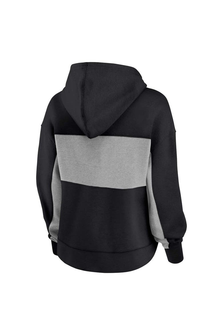 Women's Fanatics Branded  Black New Orleans Saints Filled Stat Sheet Lighweight Modest Crop Hoodie, Alternate, color, Black