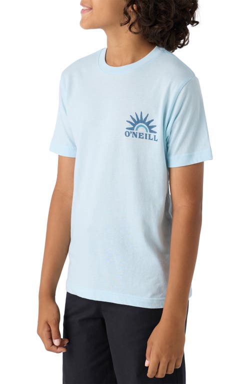 O'neill Kids' Sunrise Graphic T-shirt In Sky Blue Heather