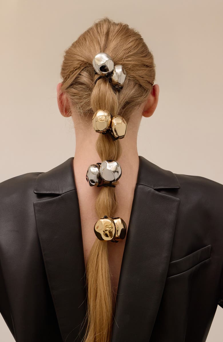 LELET NY Zoe Knocker Hair Tie, Alternate, color, Rhodium