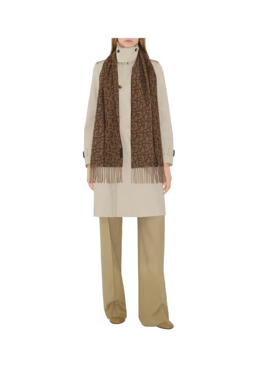 BURBERRY BURBERRY B CHARM CASHMERE SCARF