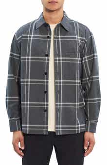 Theory Clyfford Waren Windowpane Shirt Jacket