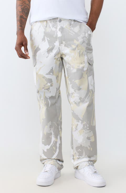 Abstract Camo Cargo Pants