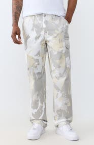 True Religion Abstract Camo Cargo Pants