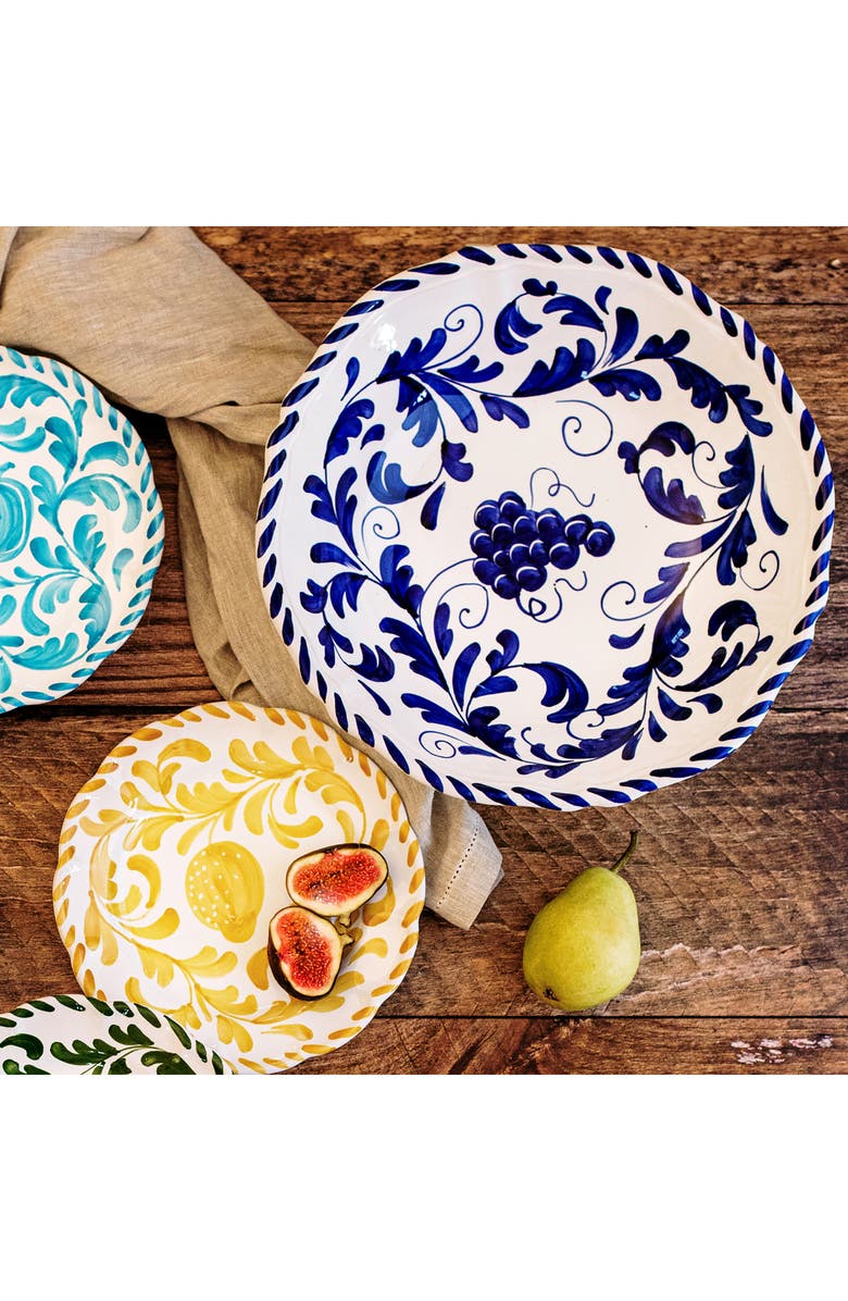 VIETRI Arezzo Serving Bowl, Alternate, color, Blue