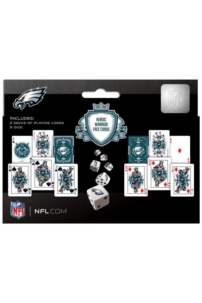 Philadelphia Eagles Playing Cards & Dice, Alternate, color, Multicolor