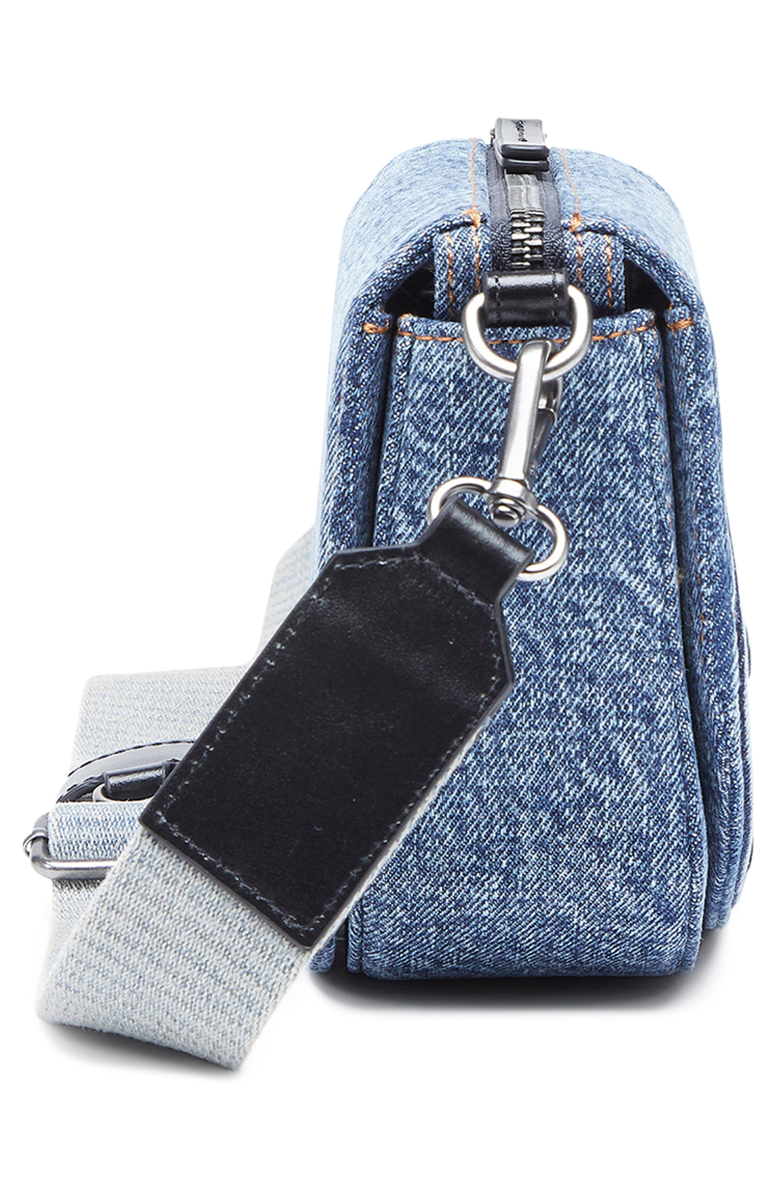 DIESEL<sup
®</sup
 1DR 2.0 Logo Denim Crossbody Bag, Alternate, color, Indigo/ Blue