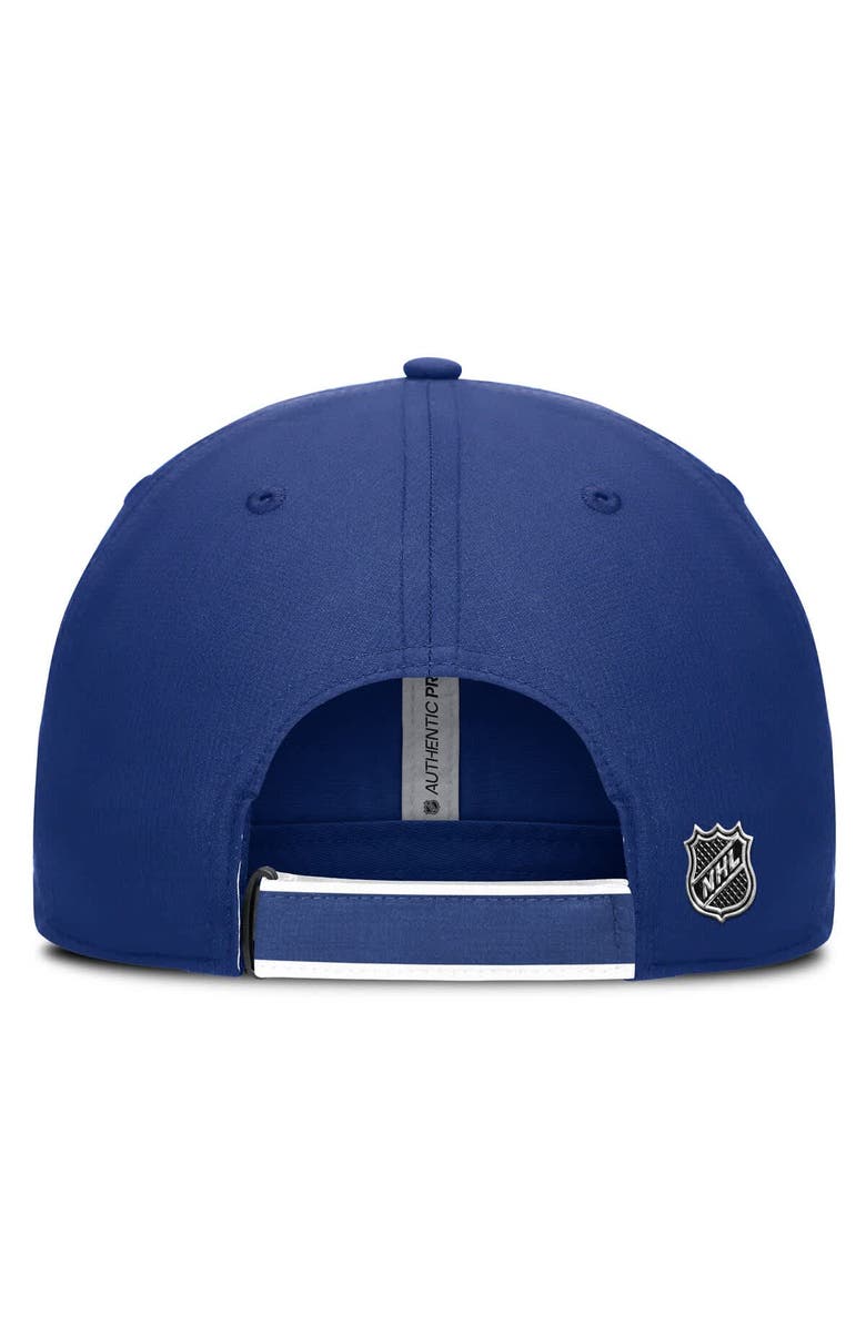 FANATICS Men
s Fanatics Blue/White Toronto Maple Leafs Authentic Pro Ripstop Adjustable Hat, Alternate, color, Blue